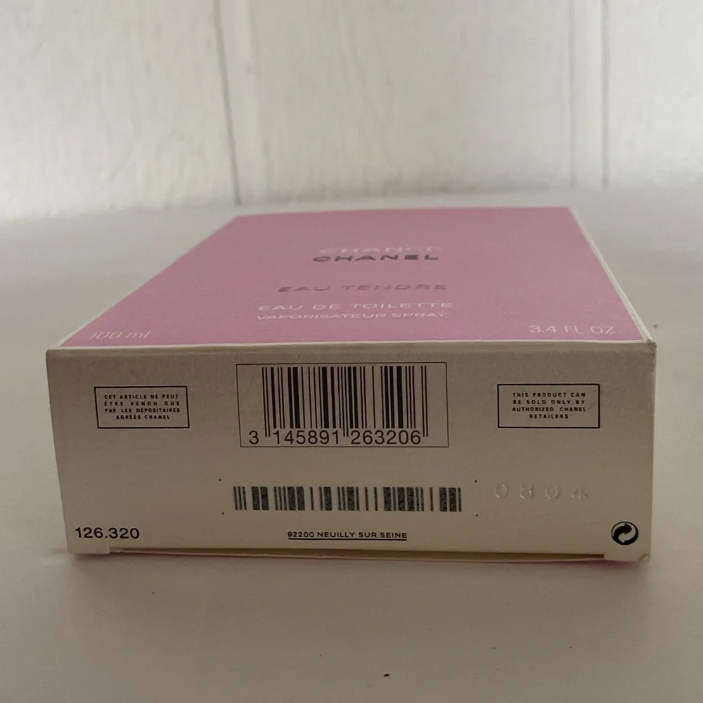 EMPTY CHANEL Chance Eau de Toilette Bottle and Box 3.4 ounce